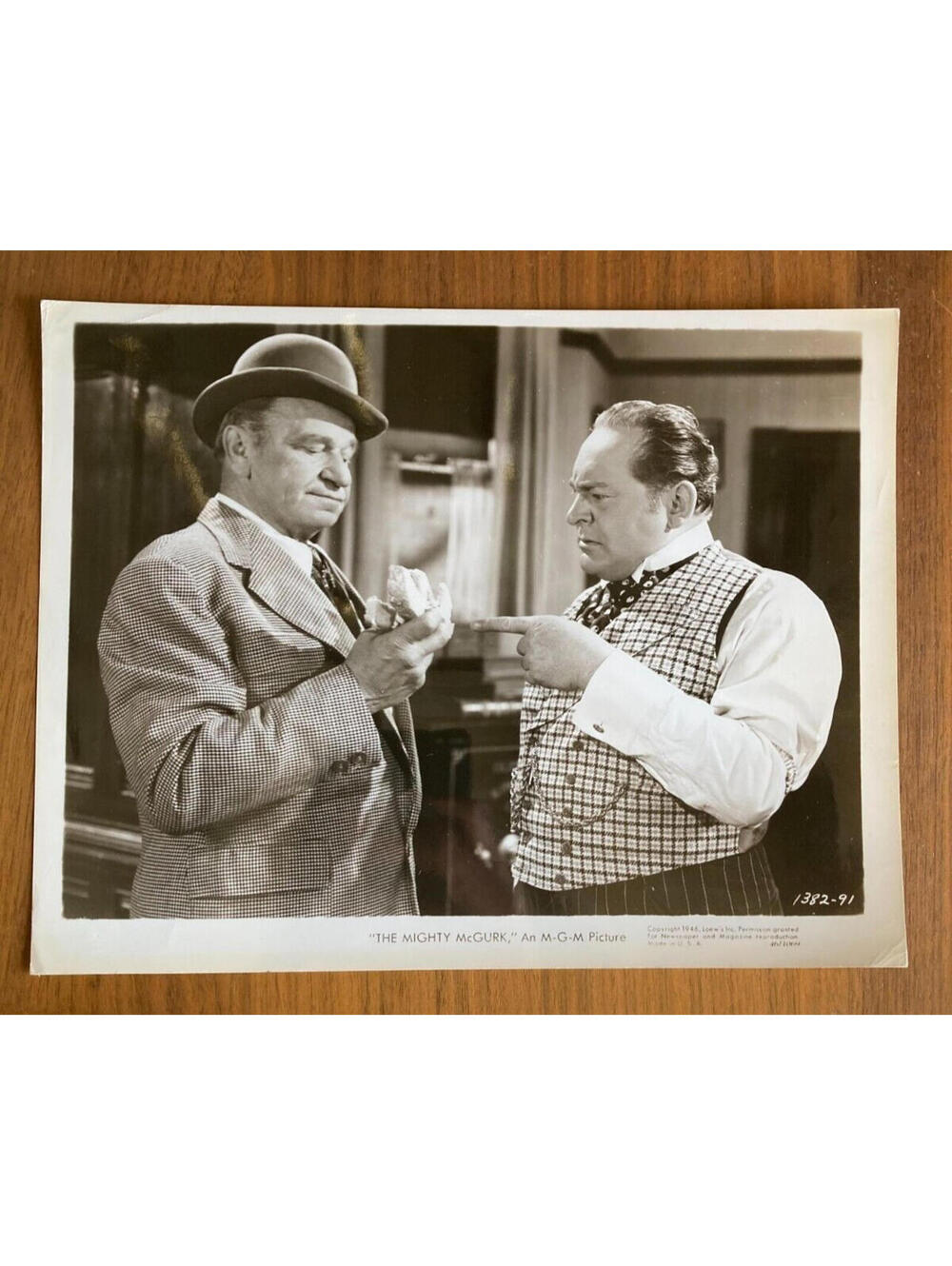 Wallace Beery Photo Edward Arnold Photo Mighty McGurk Photo Movie Photo 8 x 10